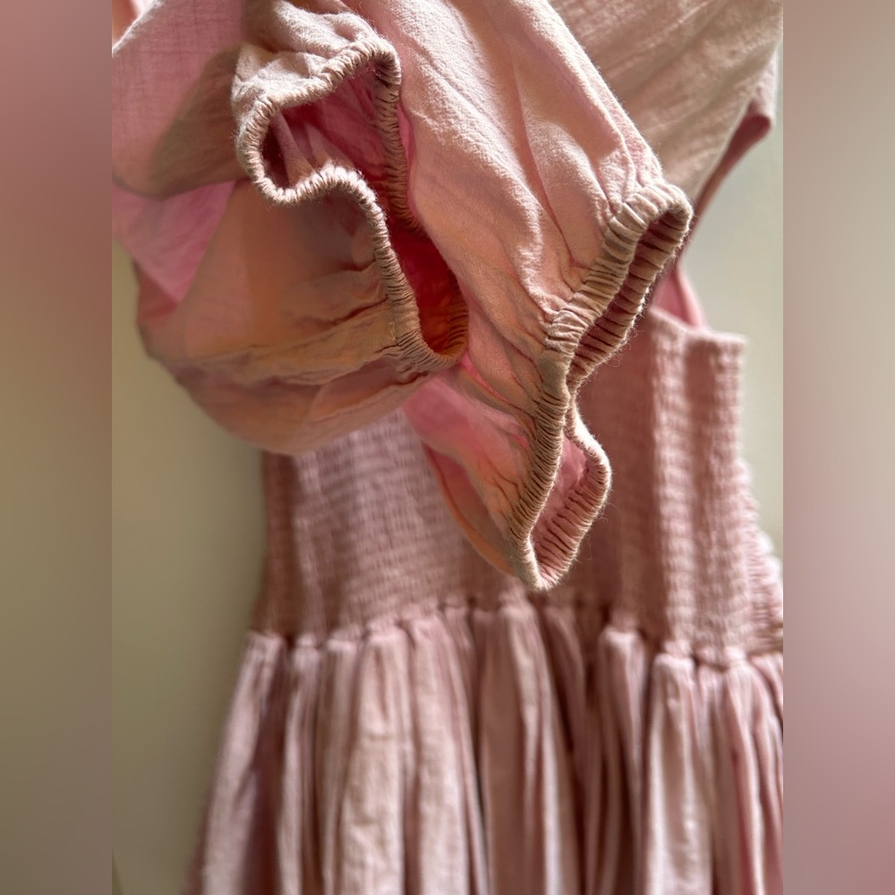 NWT Dèluc Pink Ruffle Cut Out Mini Dress - Picture 7 of 12
